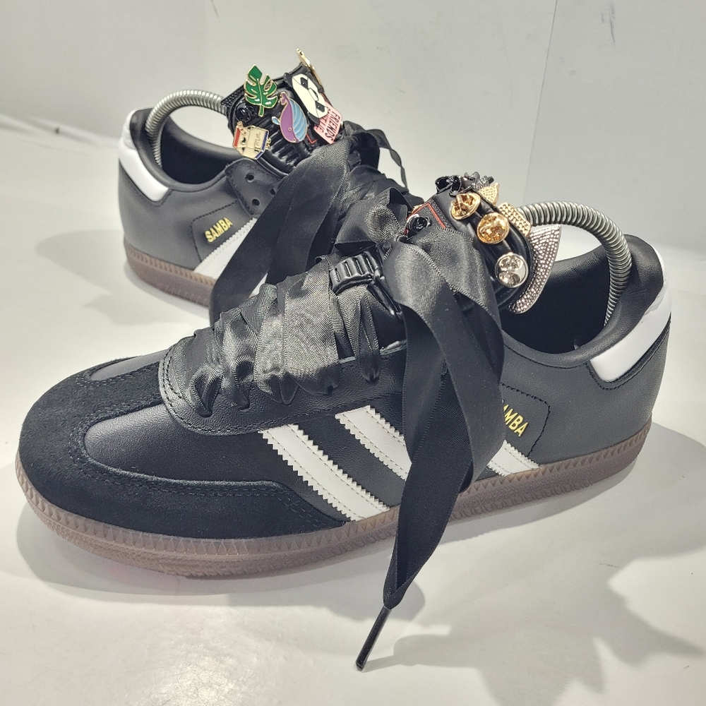 ADIDAS SAMBA INDOOR SOCCER OG SHOES CORE BLACK/CLOUD WHITE MEN'S 6 & WOMEN 7 - Picture 16 of 16